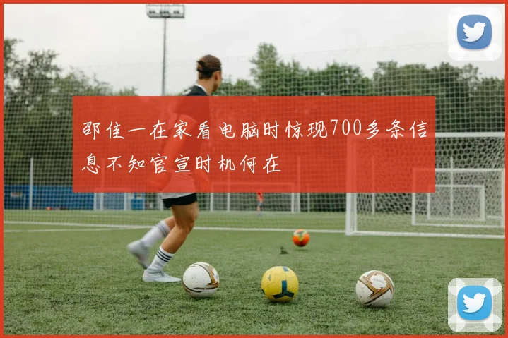 邵佳一在家看电脑时惊现700多条信息不知官宣时机何在